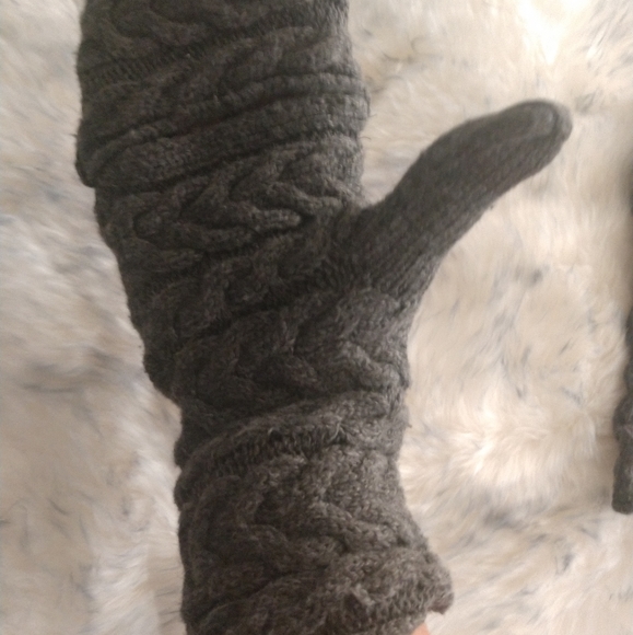 Ralph Lauren convertible grey mittens - Picture 2 of 5